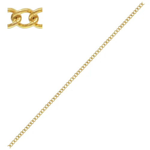 🆕 Curb Chain in 14ct Yellow Gold Filled (2.0mm x 1.5mm)  - PER CENTIMETRE