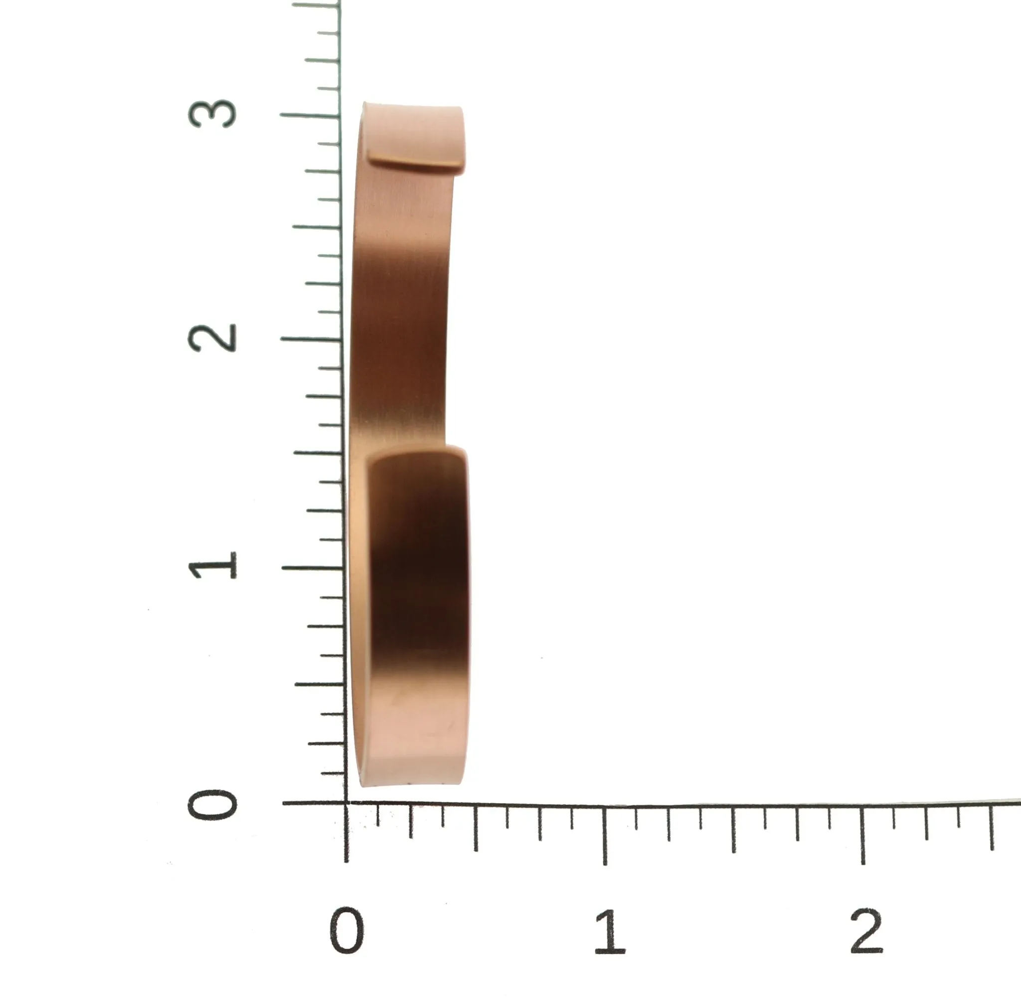 10mm Wide Brushed Copper Cuff Bracelet