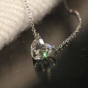 1.2 CT Heart Solitaire Necklace