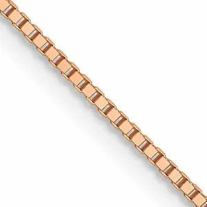 14K Rose Gold .7 mm Box Chain