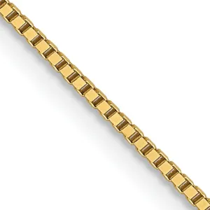 14k Yellow Gold .8 mm Light Box Chain