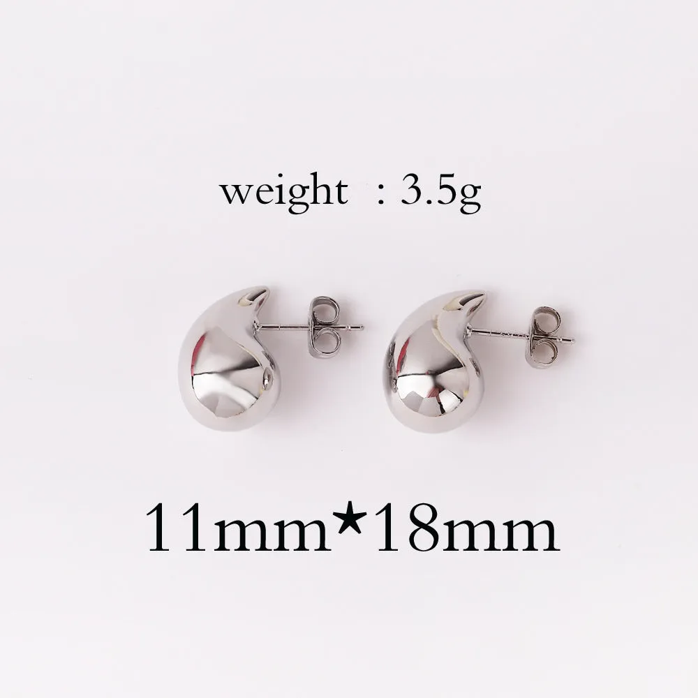 18K Copper Plating Drop Earrings