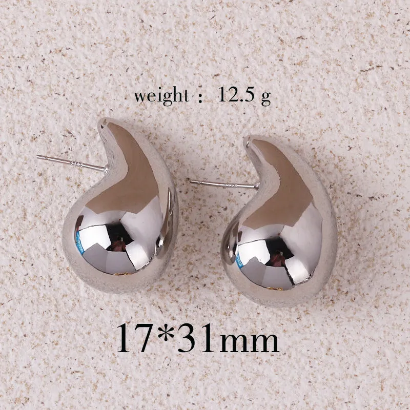 18K Copper Plating Drop Earrings