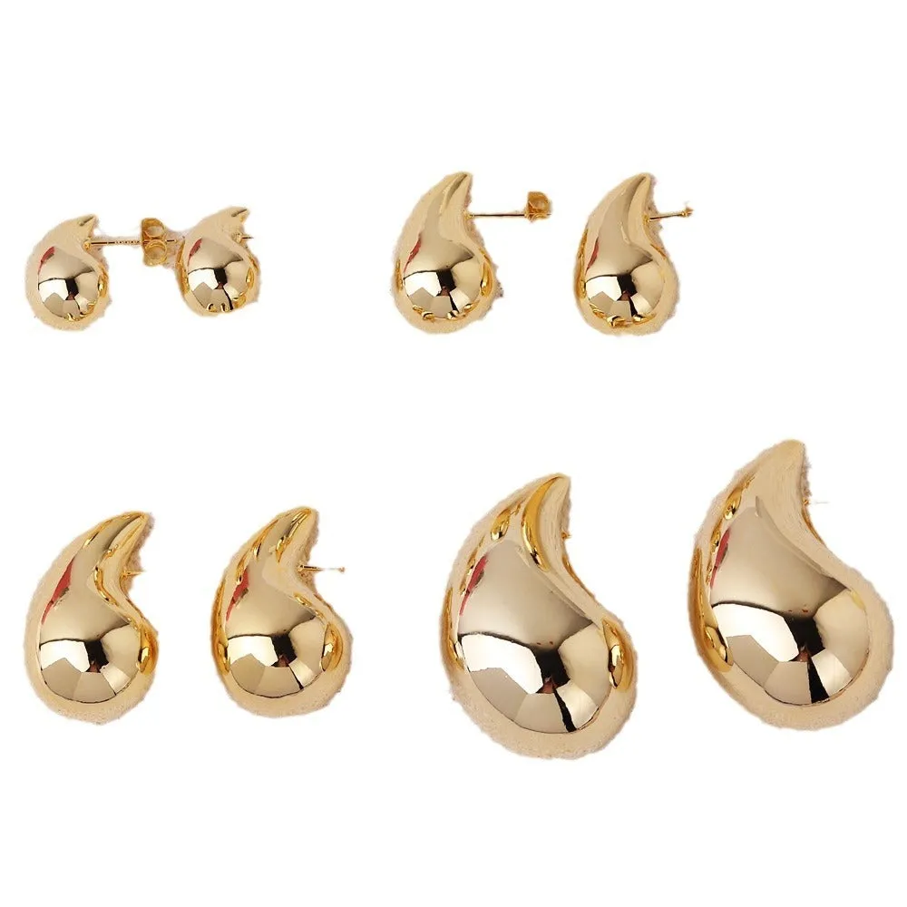 18K Copper Plating Drop Earrings