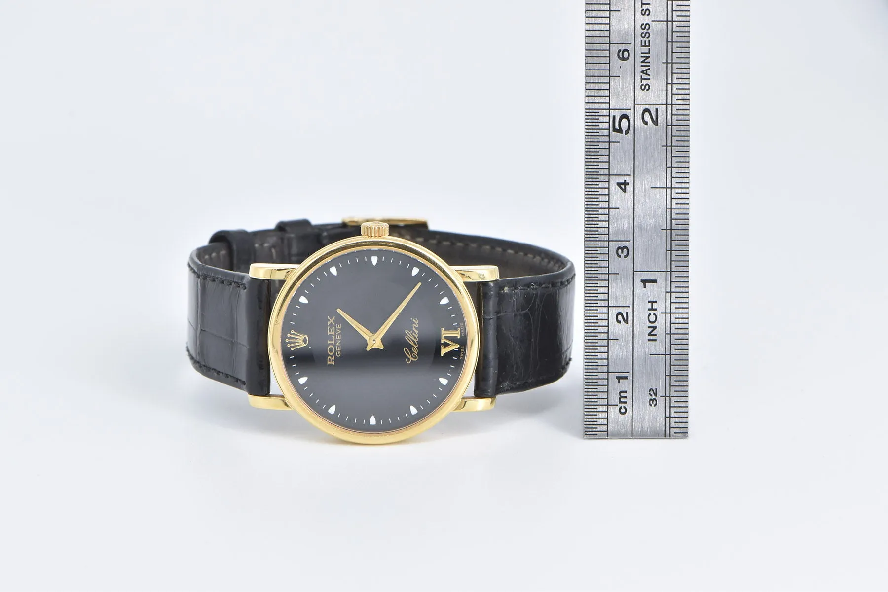 18k Gold Rolex Cellini 32mm Ref 5115 Men's Watch