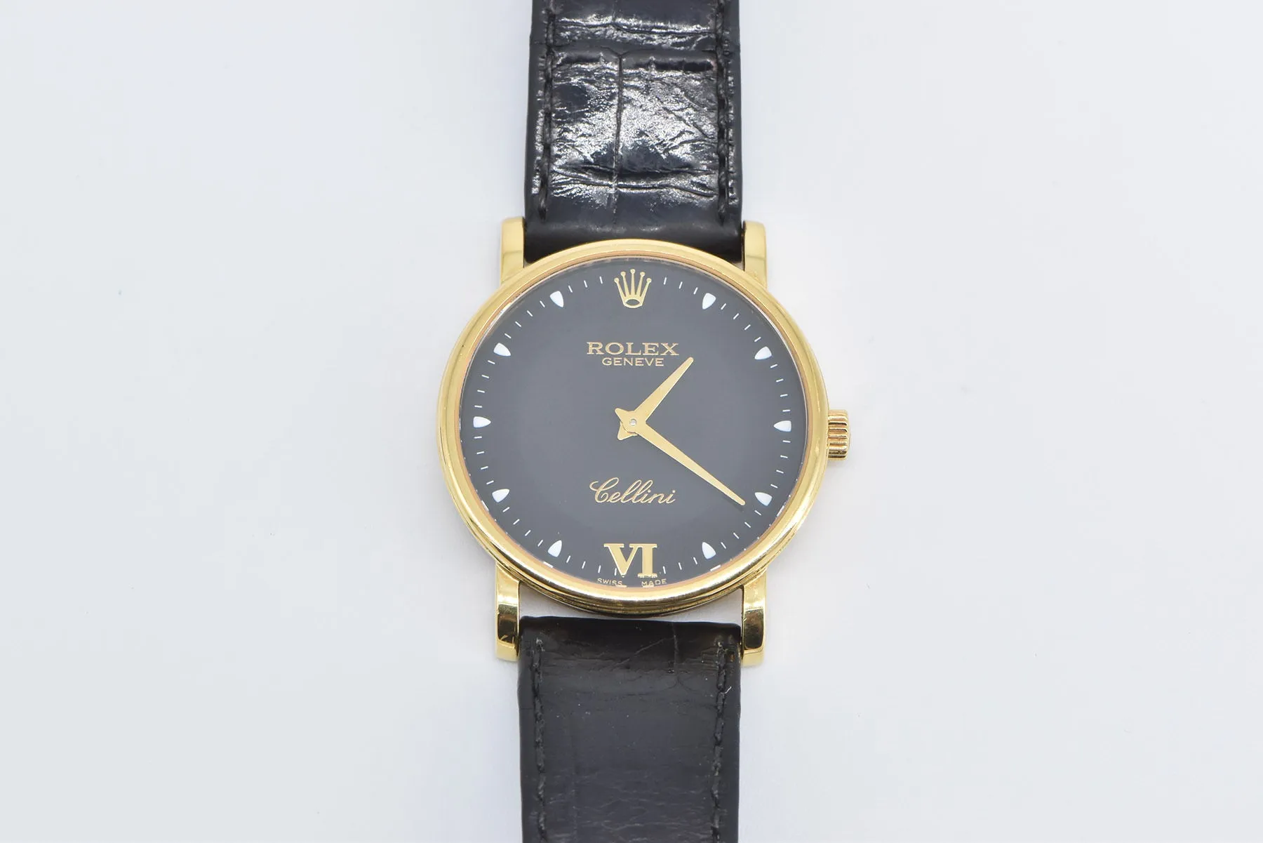 18k Gold Rolex Cellini 32mm Ref 5115 Men's Watch