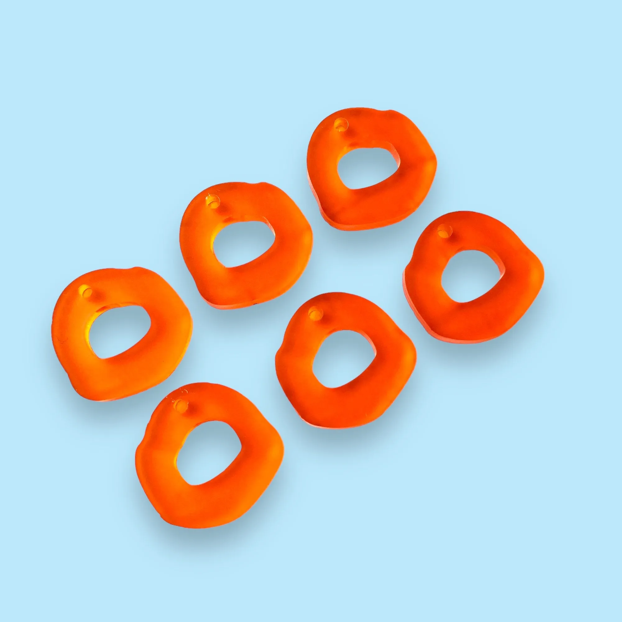 18mm Cheezel Charms  - 6 Pairs