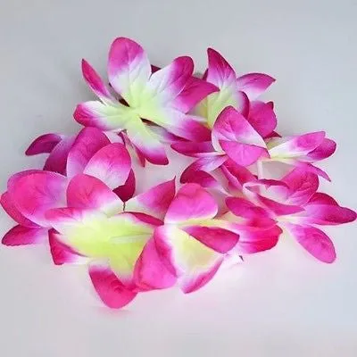 2 Hawaiian Orchid Crown Lei Flower Lei Pink Purple Red Orange Violet Luau
