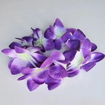 2 Hawaiian Orchid Crown Lei Flower Lei Pink Purple Red Orange Violet Luau
