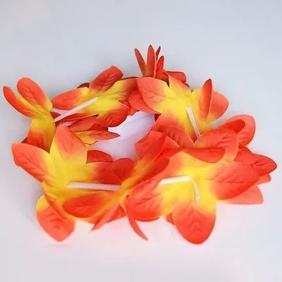 2 Hawaiian Orchid Crown Lei Flower Lei Pink Purple Red Orange Violet Luau
