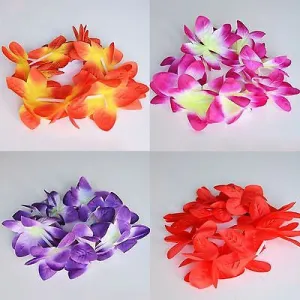 2 Hawaiian Orchid Crown Lei Flower Lei Pink Purple Red Orange Violet Luau