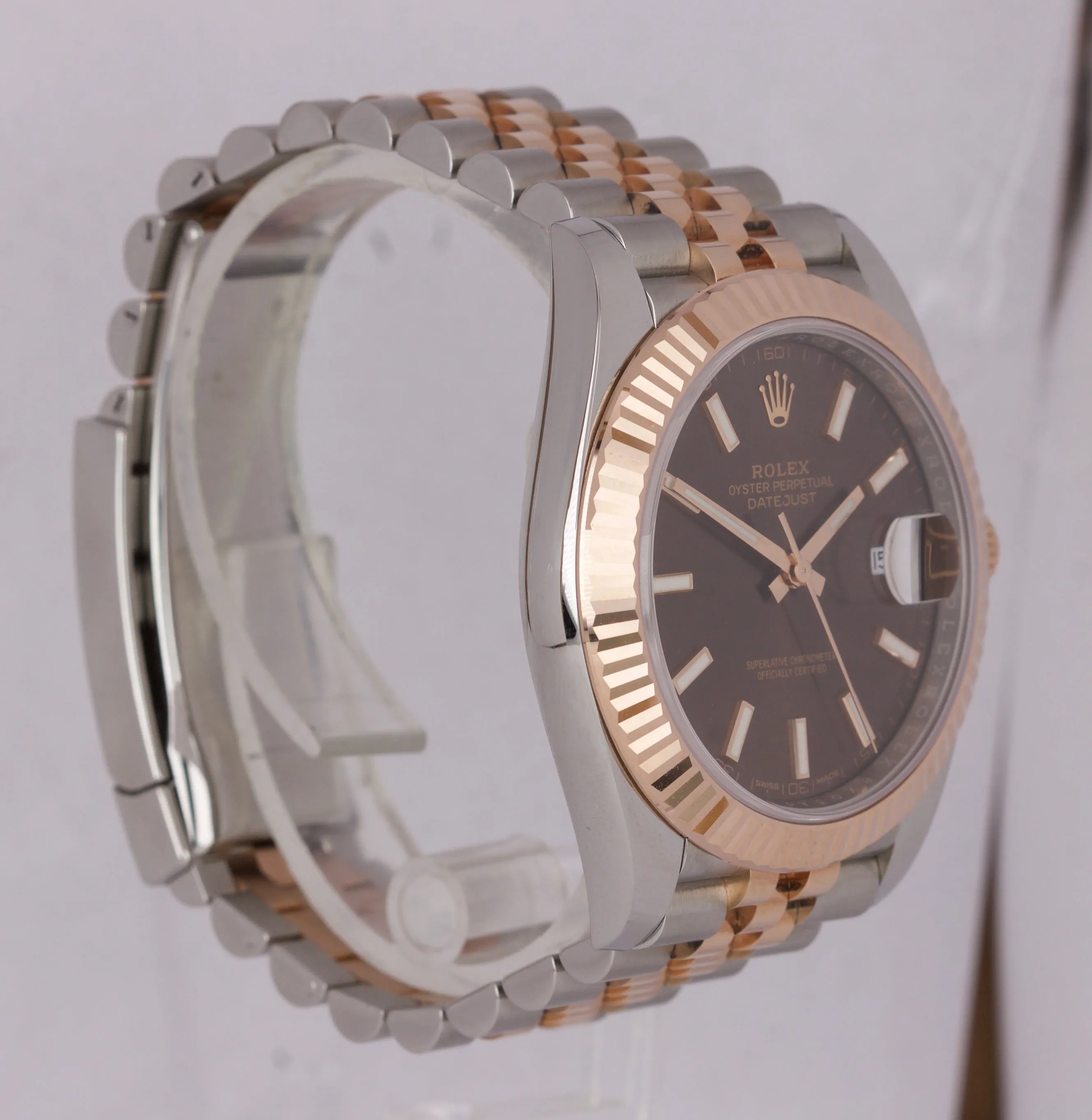 2018 Rolex DateJust 41 II 126331 Brown Everose Gold 18K Two-Tone Jubilee Watch