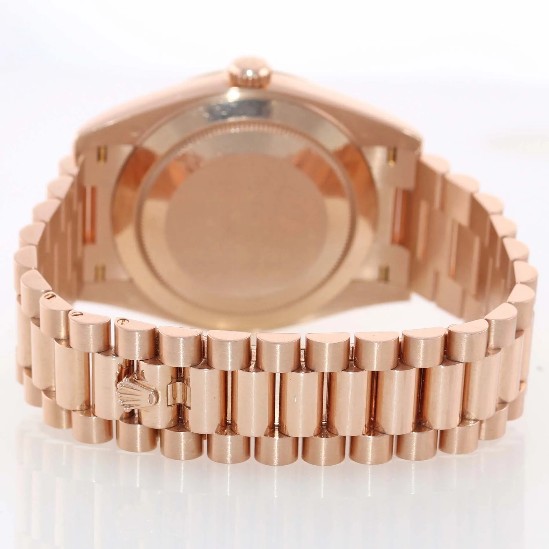 2019 Rolex Day Date 40 18k Rose Gold President Chocolate Motif 228235 Watch Box