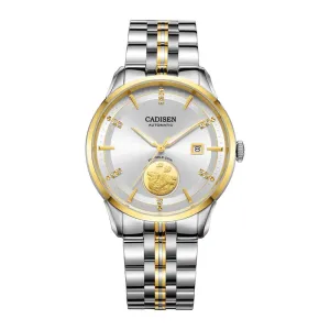 2020 New CADISEN Top Brand Luxury 24-karat Gold Watch Automatic Men's Mechanical watches relogio masculino