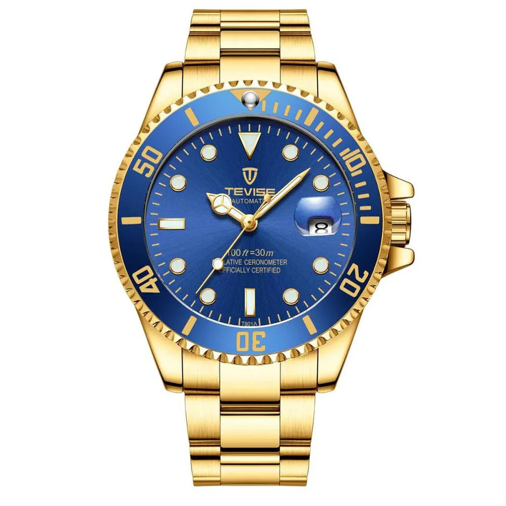 2020 Tevise Top Brand Men Mechanical Watch Automatic Date Fashion Wristwatches Sport Gold Clock Relogio Masculino Drop Shipping