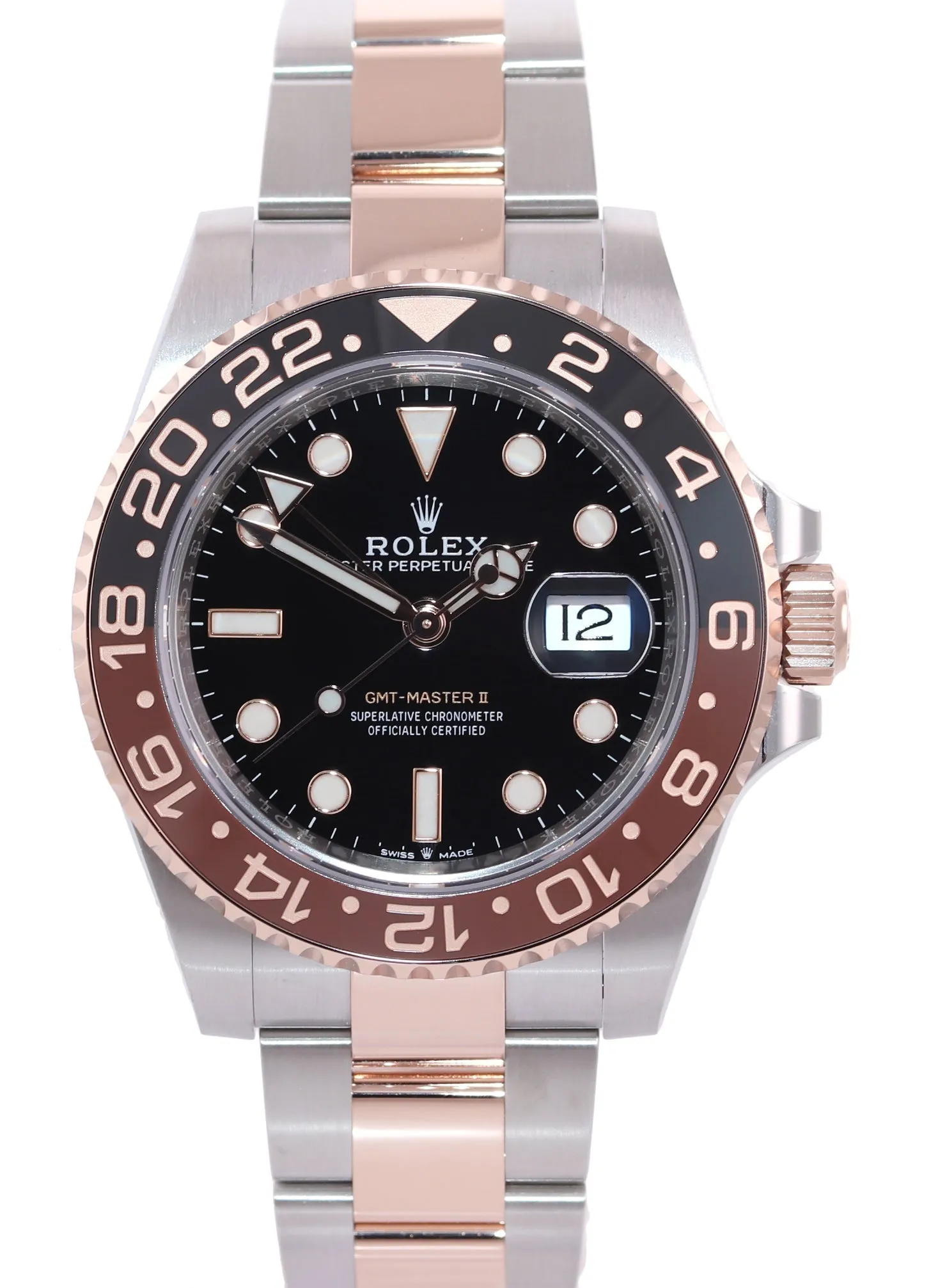 2022 BRAND NEW PAPERS Rolex GMT Master Root Beer Rose Gold 126711 Watch Box