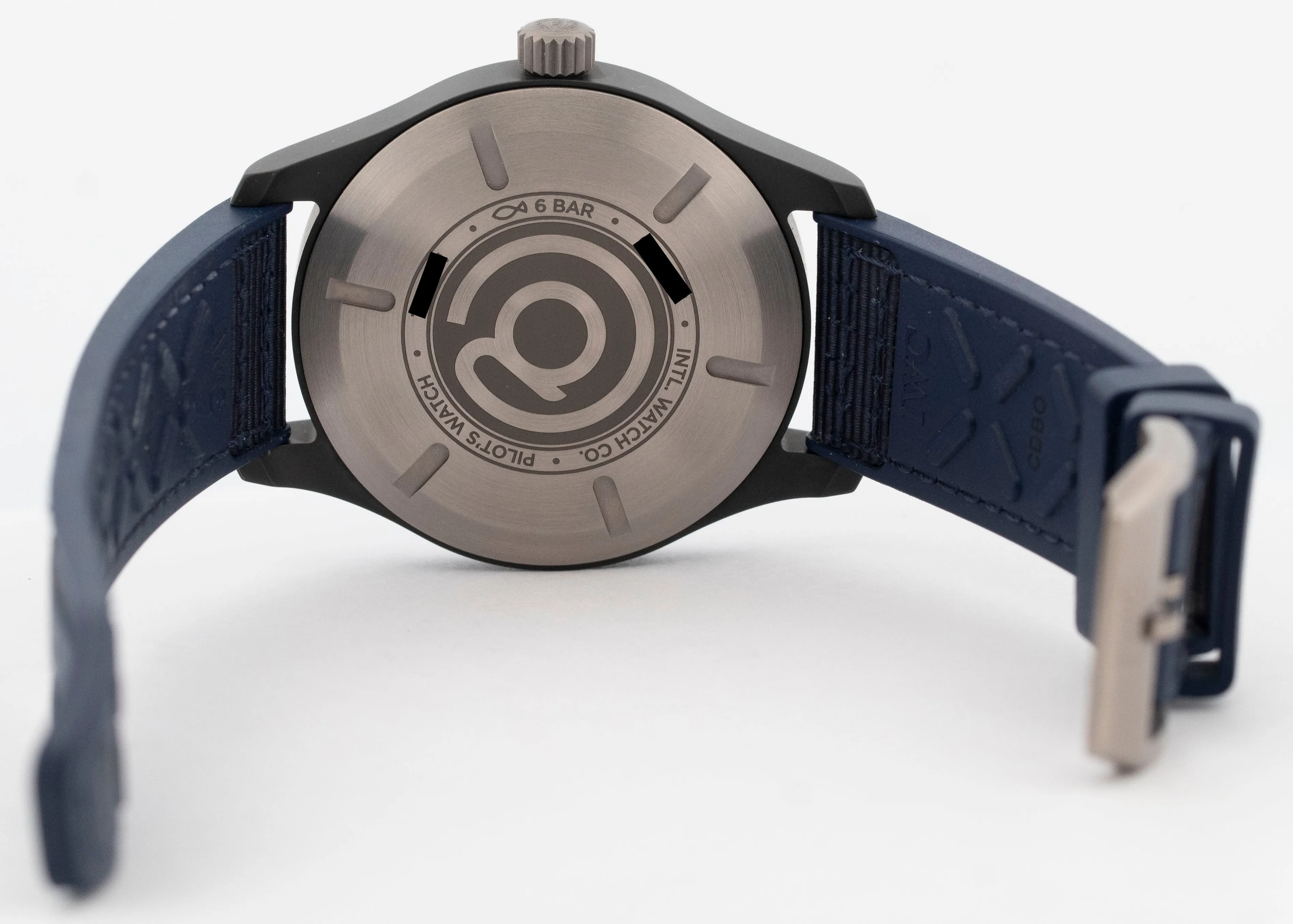 2023 PAPERS IWC Pilot TOP GUN Black Ceramic Blue Watches@ IW326904 41mm BOX