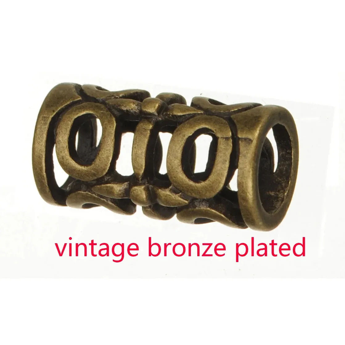 20pcs Tube Beads – Silver-Plated for Bracelet Making