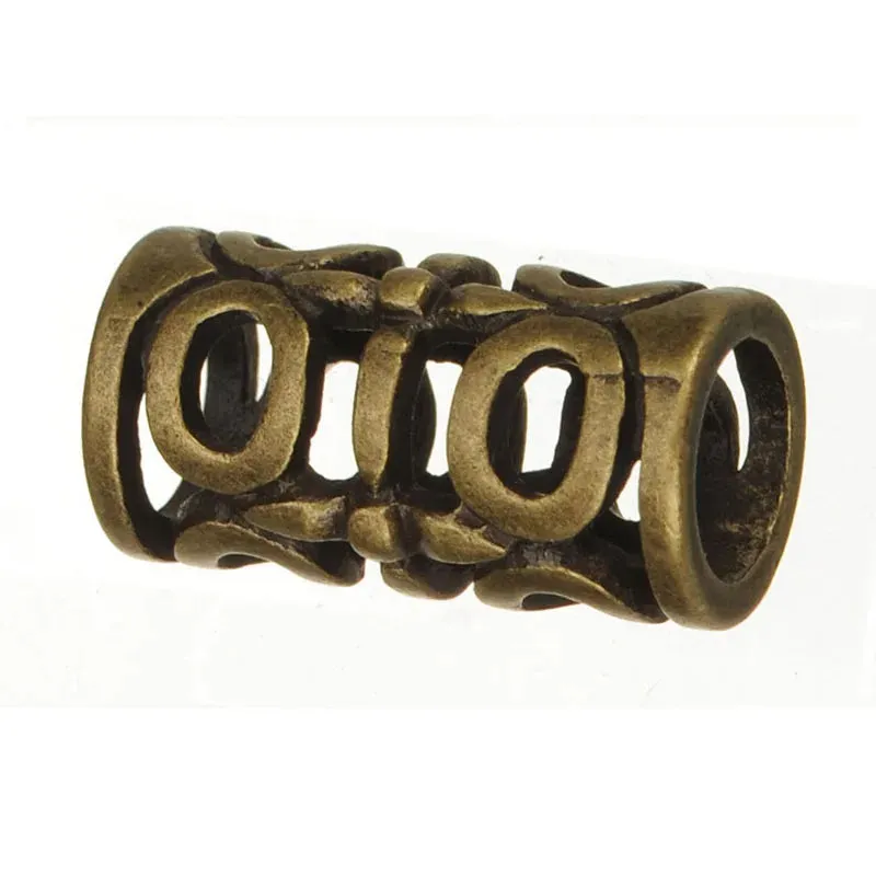 20pcs Tube Beads – Silver-Plated for Bracelet Making