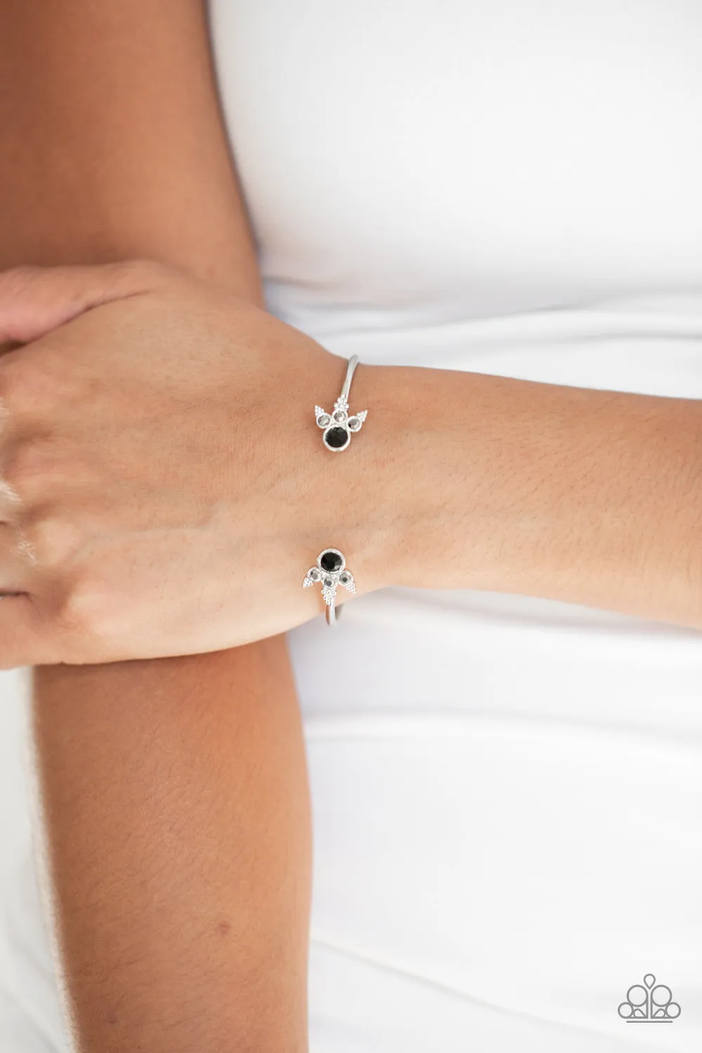 A Bit Rich - Black (Hematite and Black Rhinestone) Bracelet