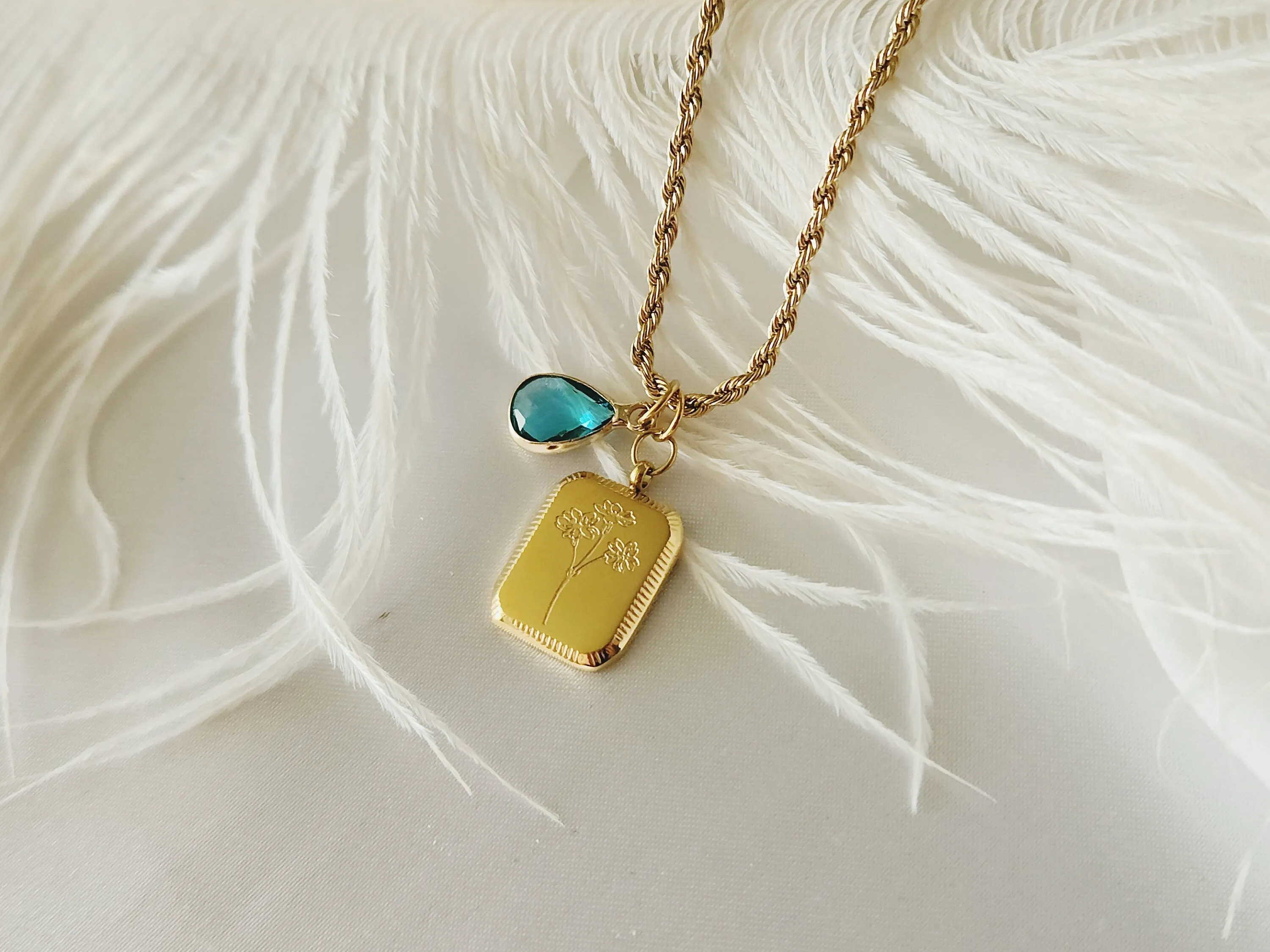 ADD Your Birth Stone , Crystal Birth Month Charm , Minimal Dainty Jewelry.
