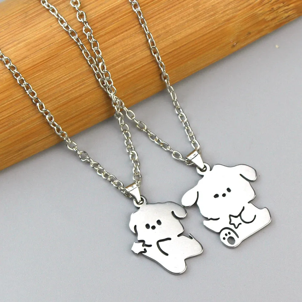 Adorable Ghost Couple Pendant Necklaces