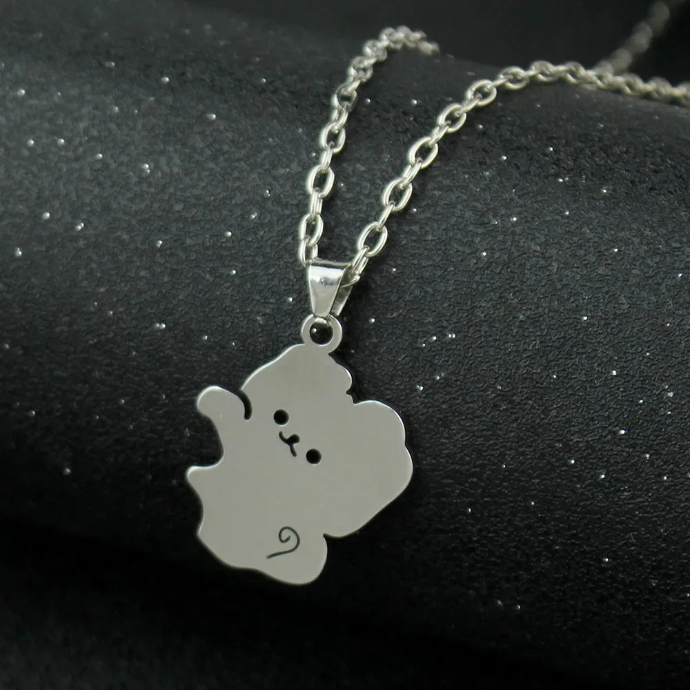 Adorable Ghost Couple Pendant Necklaces