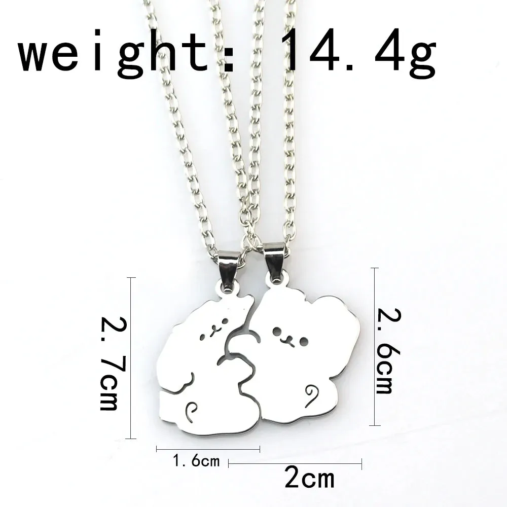 Adorable Ghost Couple Pendant Necklaces