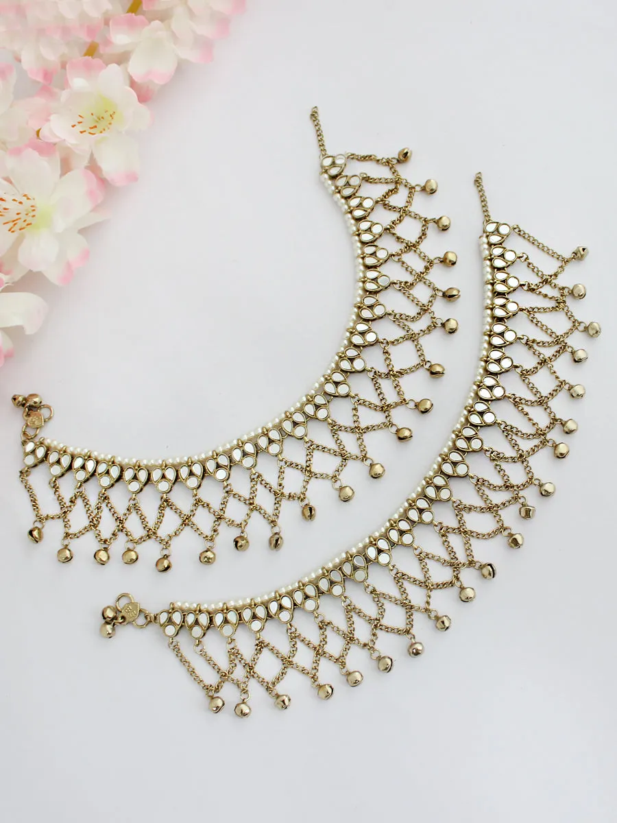 Aisha Mirror Anklet payal