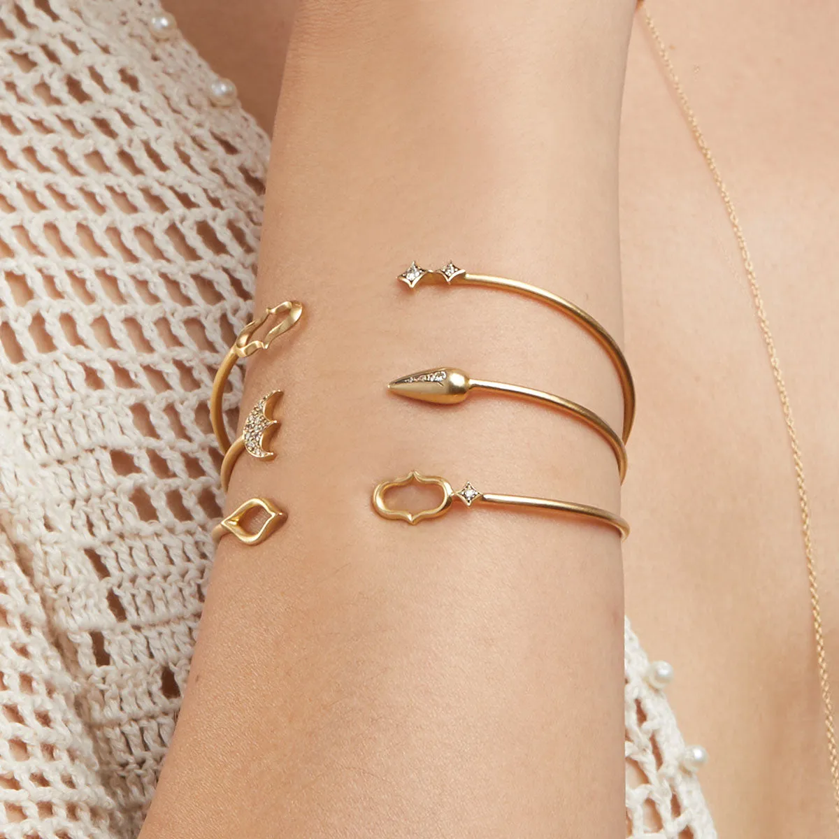 Ani and Elli Open Cuff Bangle