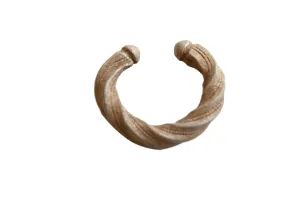 Antique African Aluminum Twisted Design Cuff Bracelet
