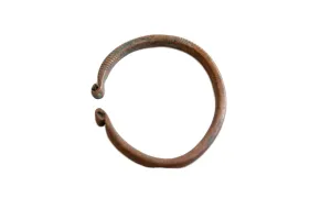 Antique African Copper Snake Bracelet Cuff