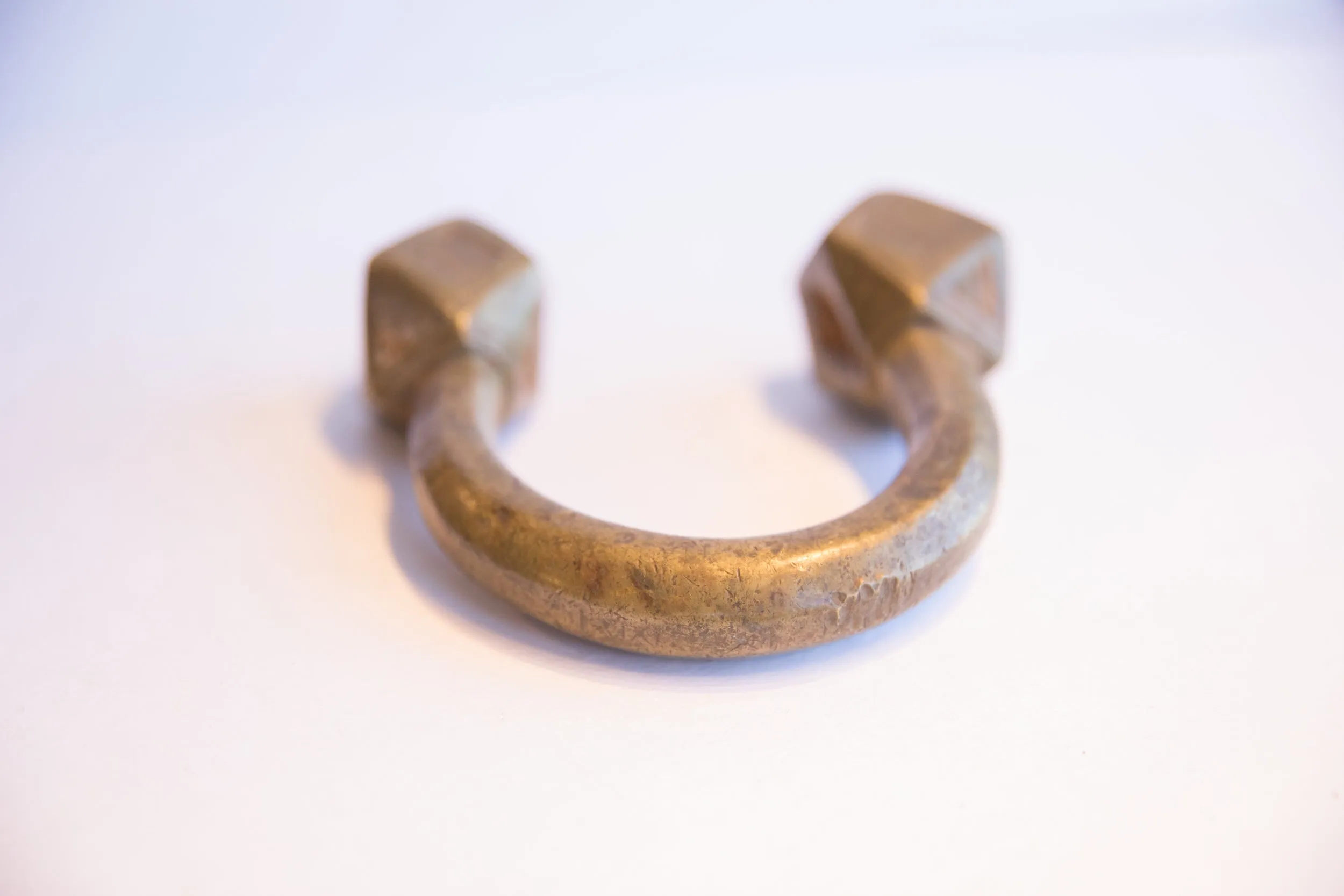 Antique African Geometric Base Cuff Bracelet