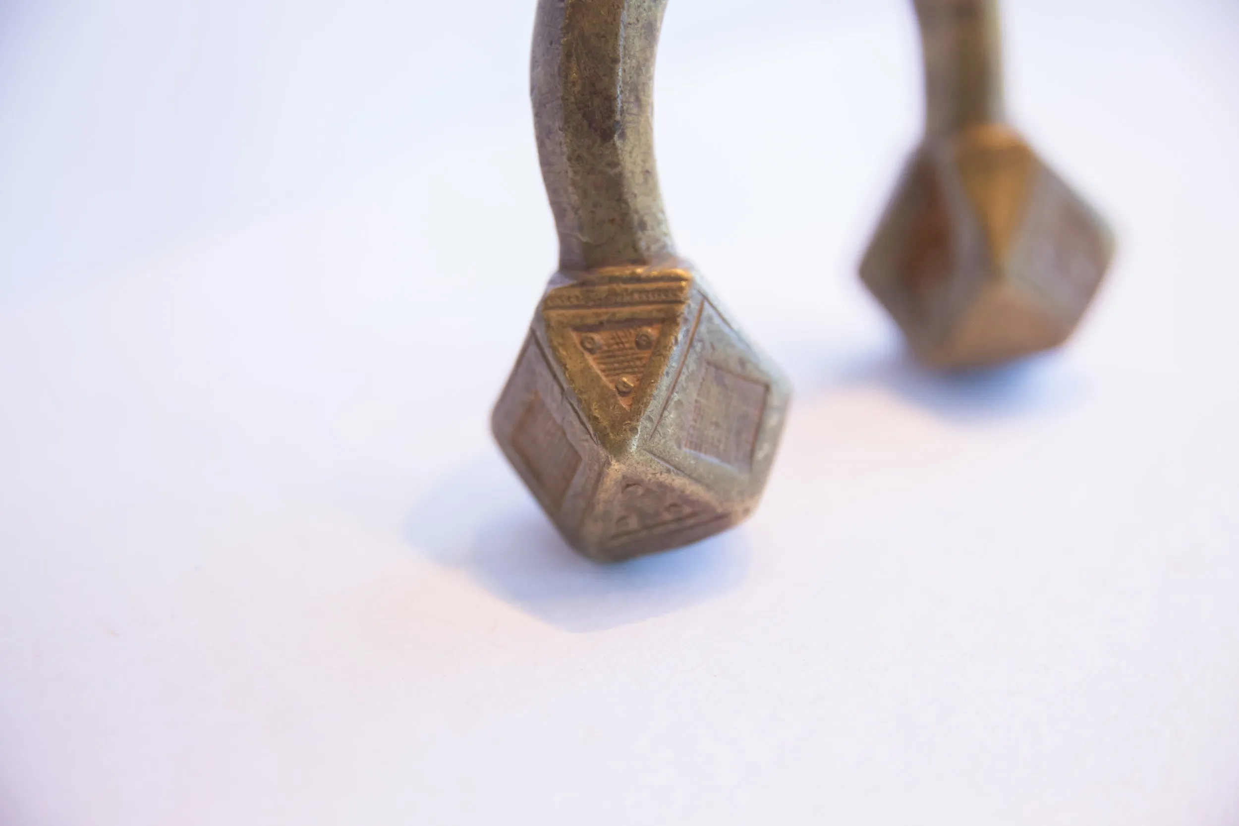 Antique African Geometric Base Cuff Bracelet