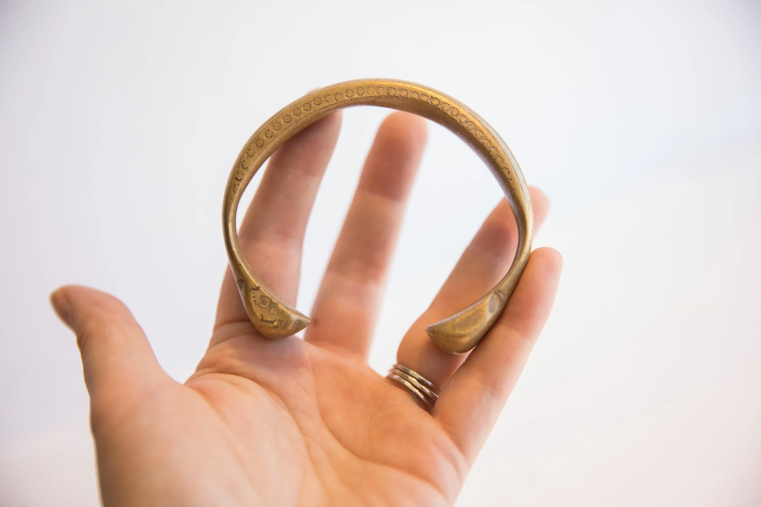 Antique African Snake Cuff Bracelet