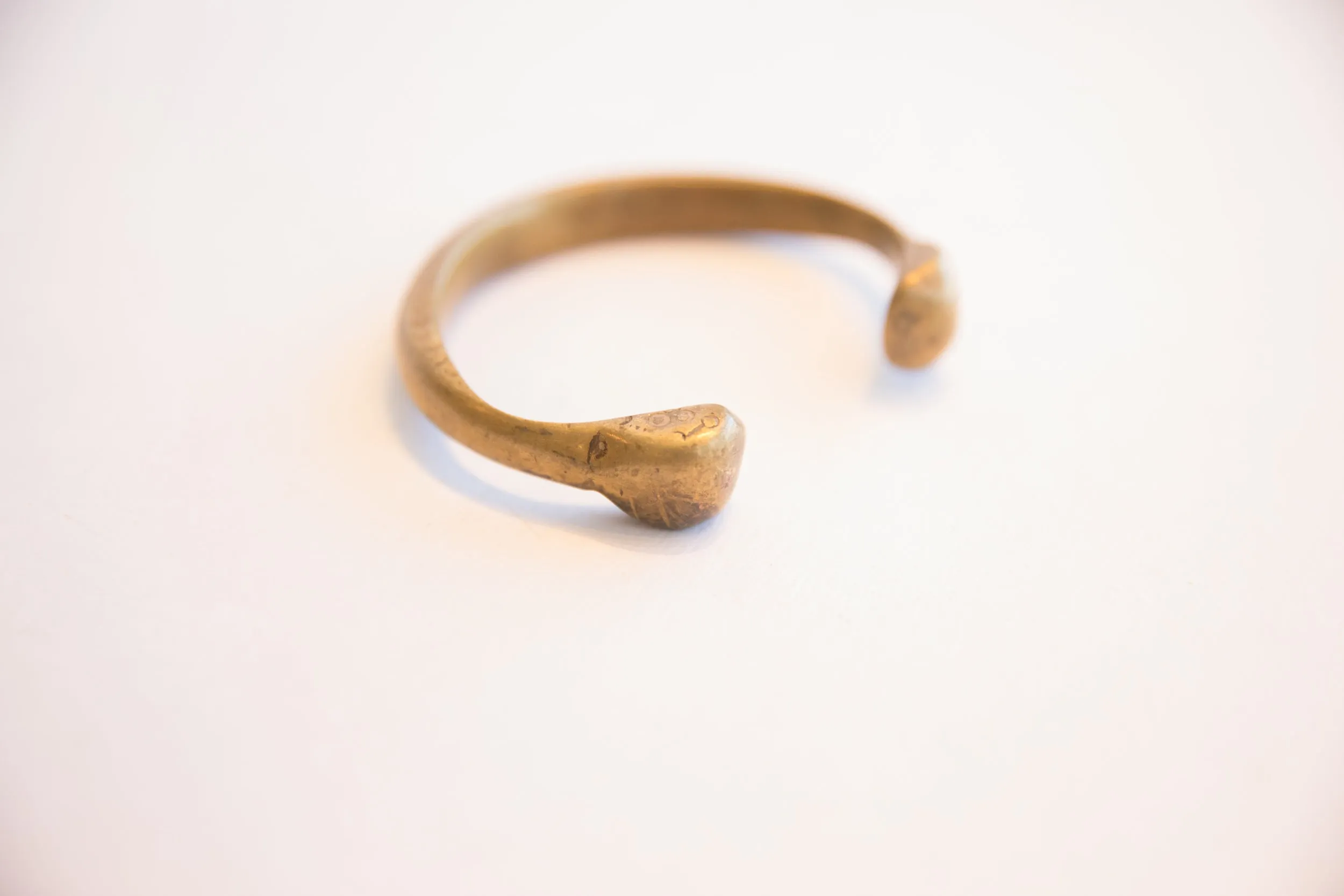 Antique African Snake Cuff Bracelet