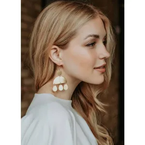 Antique Gold Drop Dangle Earrings