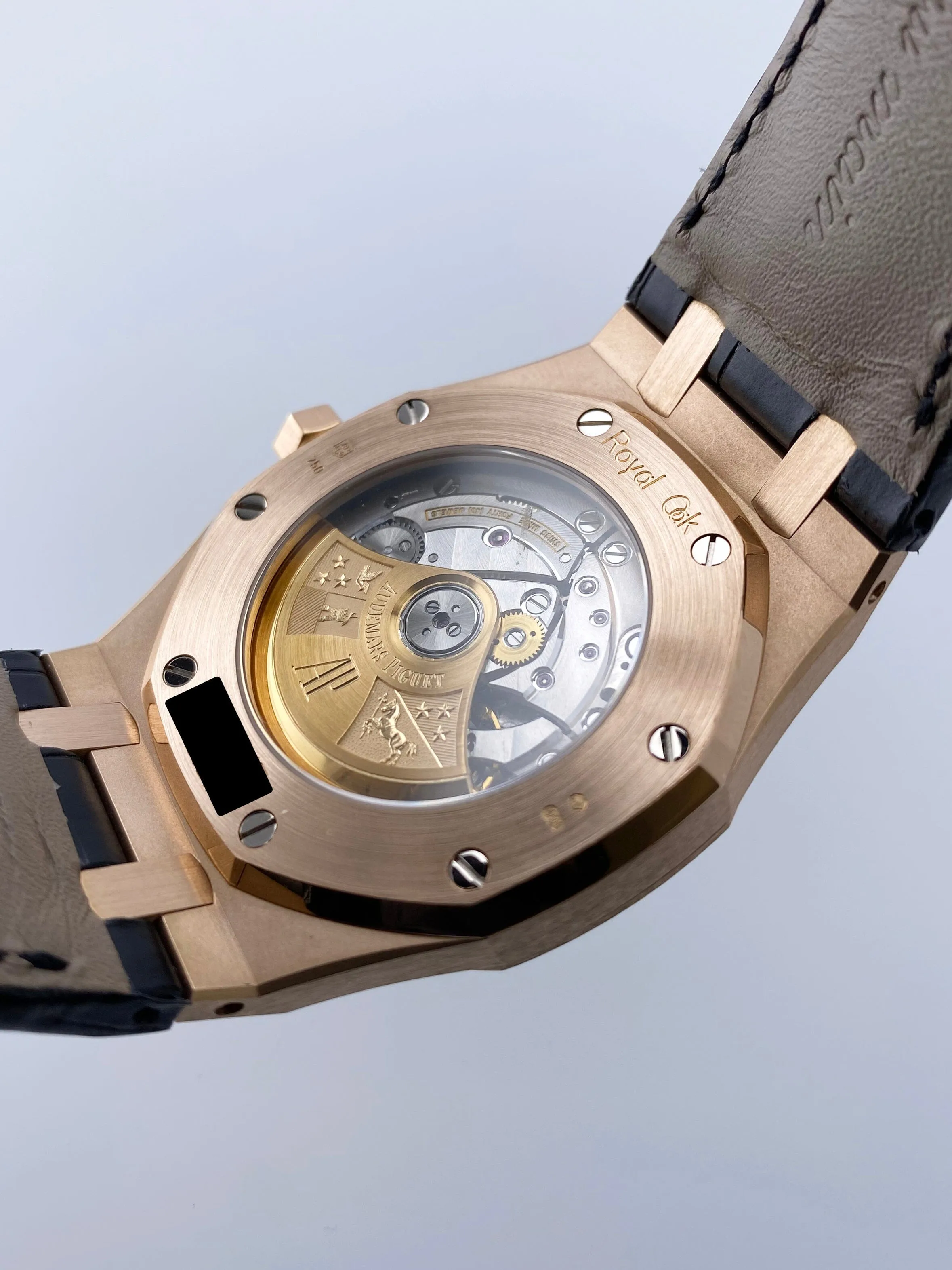 Audemars Piguet Royal Oak 15300OR Black Dial Mens Watch Box Papers
