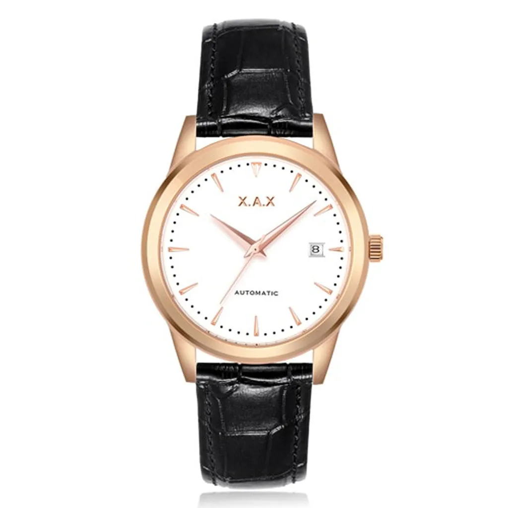 Automatic SelfWind Men Watch Stainless Steel Transparent Case WaterProof Date Movement Wristwatch Mechanism Relojes Para Hombre