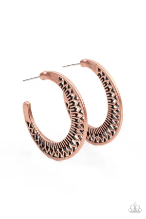 Bada BLOOM! Copper Paparazzi Earrings