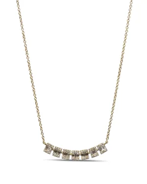 Baguette Diamond Bar Necklace