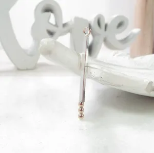 Bars Mixed Balls - 1 inch, 2 inch, 2mm, Your Choice of Metals