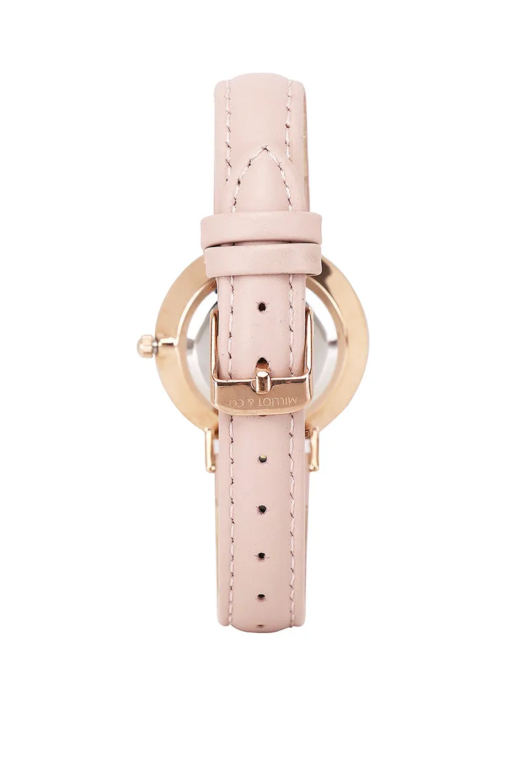 Be My Love  Rose Gold Leather Analogue Watch  (Pink)