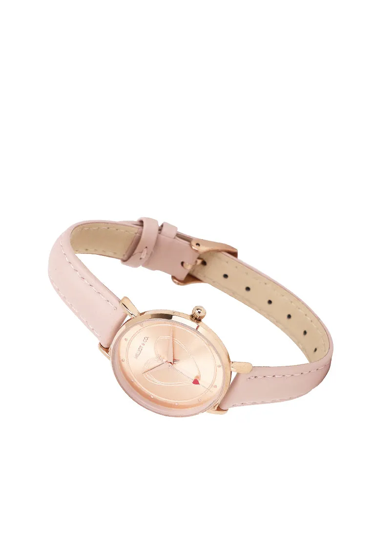 Be My Love  Rose Gold Leather Analogue Watch  (Pink)