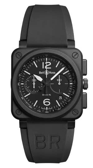 BELL & ROSS BR 03-94 BLACK MATTE CHRONOGRAPH