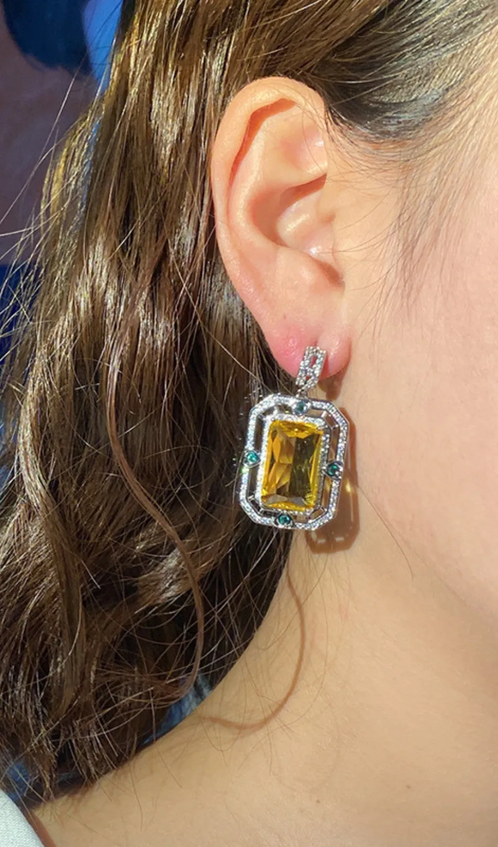 BerryBetty - ZIRCON GEOMETRIC EARRINGS