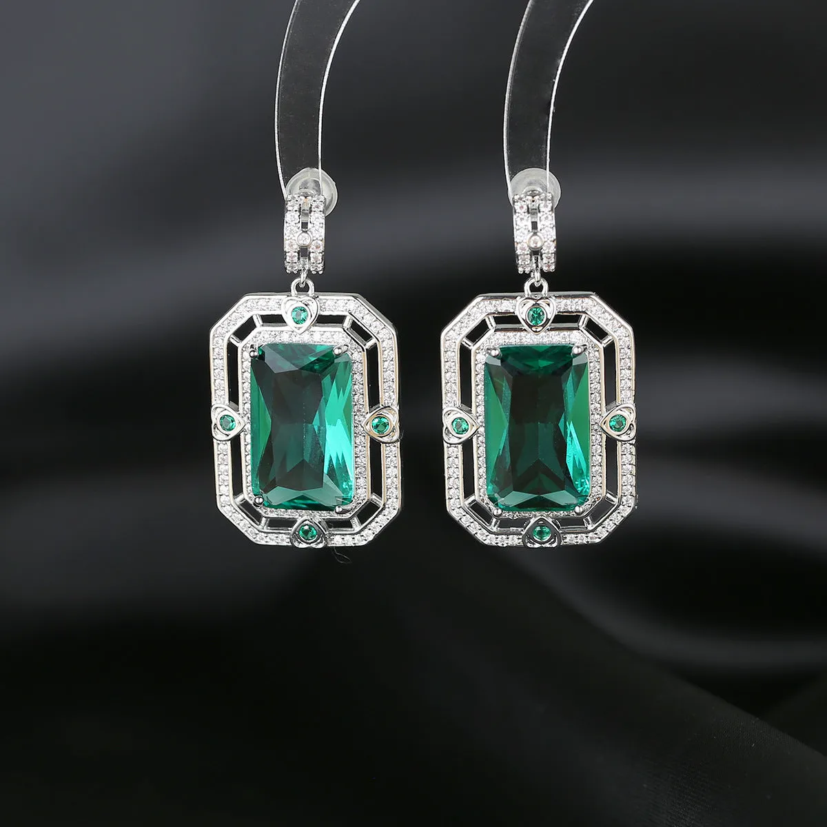 BerryBetty - ZIRCON GEOMETRIC EARRINGS