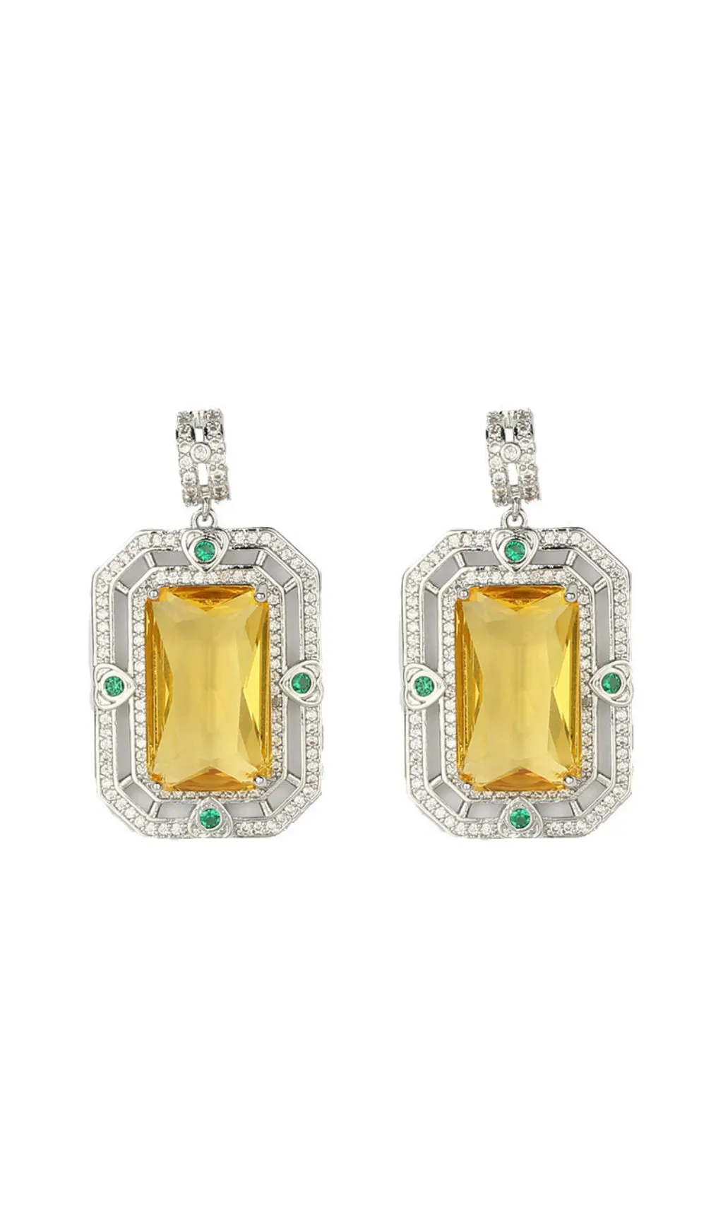 BerryBetty - ZIRCON GEOMETRIC EARRINGS