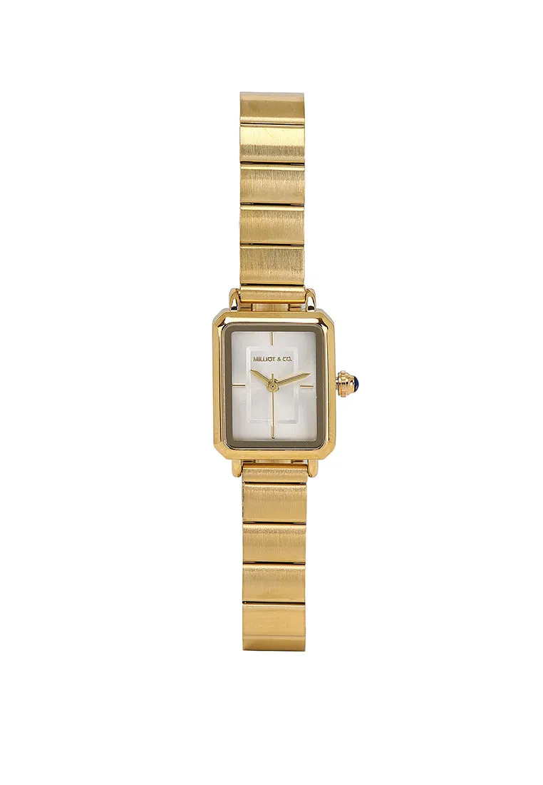 Betty Gold Stainless Steel Analog Watches (Gold)