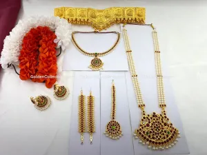 Bharatanatyam Jewellery Sets - Tradition by GoldenCollections BDS-030